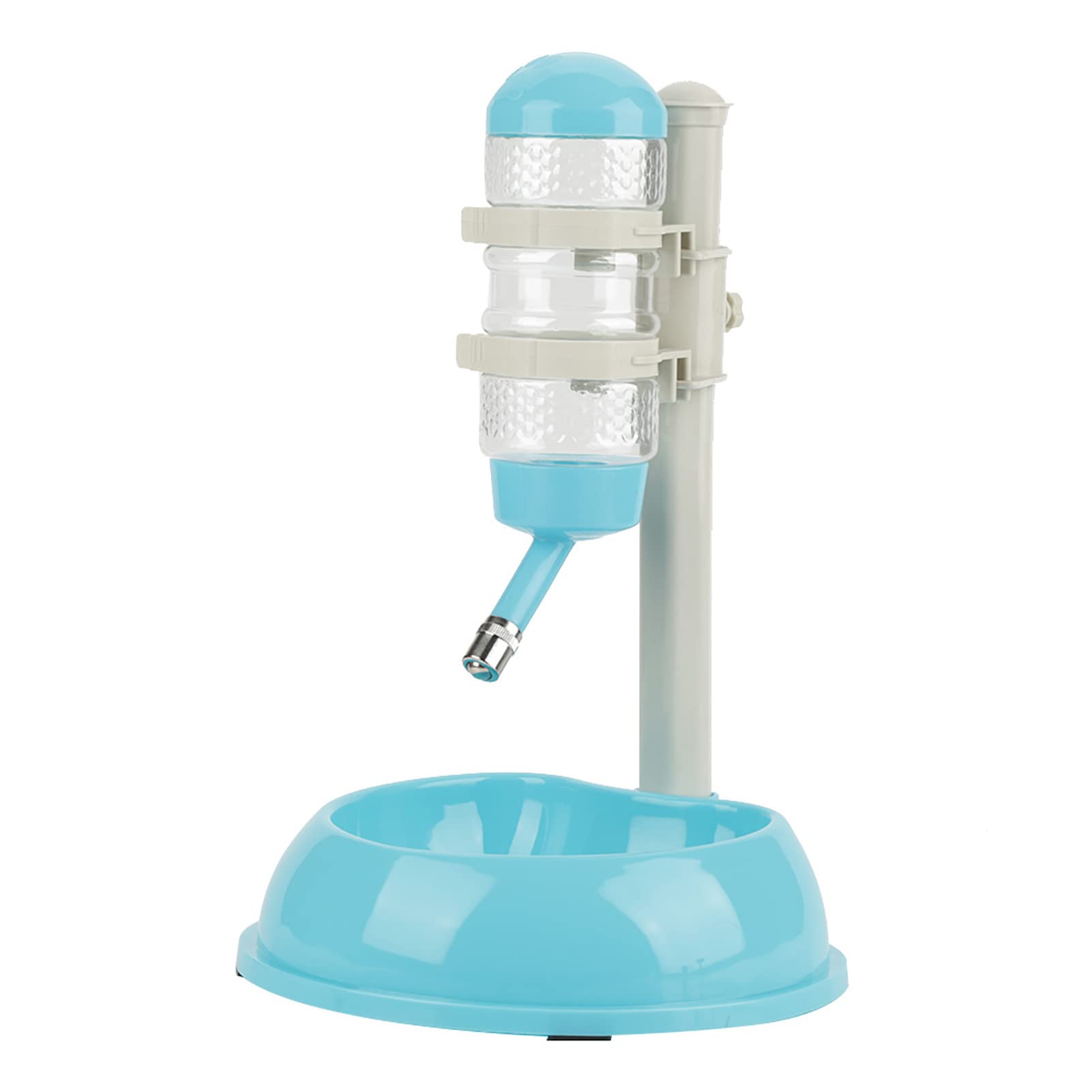JOROBURO Pet Water Dispenser and Food Bowl, Pet Dog Cat Water Food Feeder Bowl Bottle Standing Dispenser, Height Adjustable Automatic Water Dispenser Feeding Station for Pets Cats Dogs