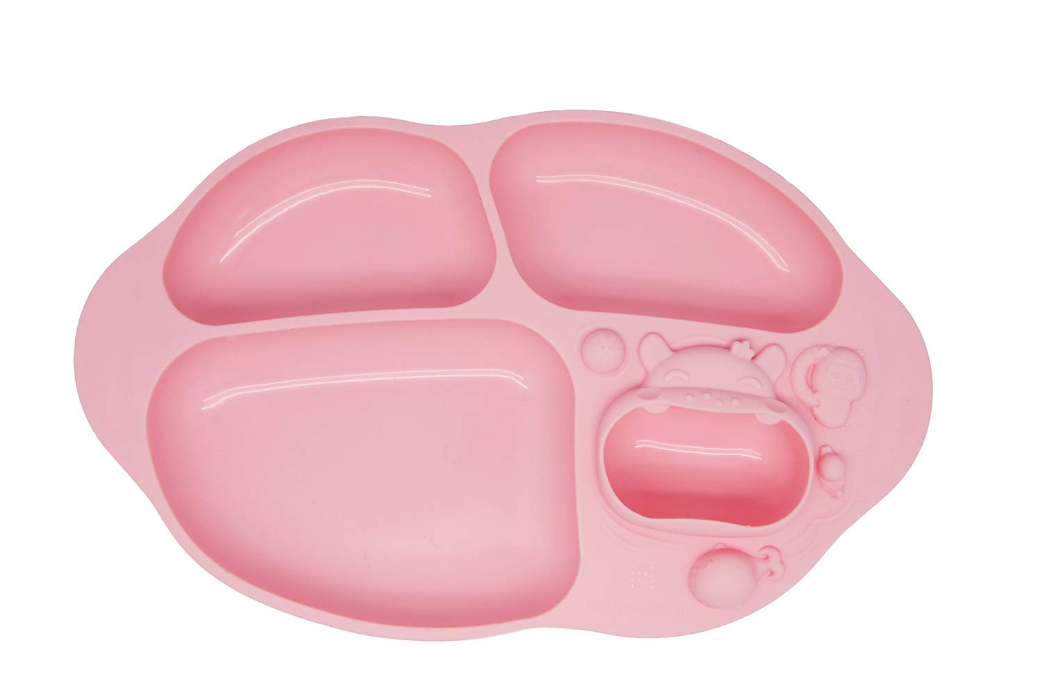 MARCUS&MARCUSMarcus & Marcus Yummy Dips Suction Divided Plate - Pokey, Pink