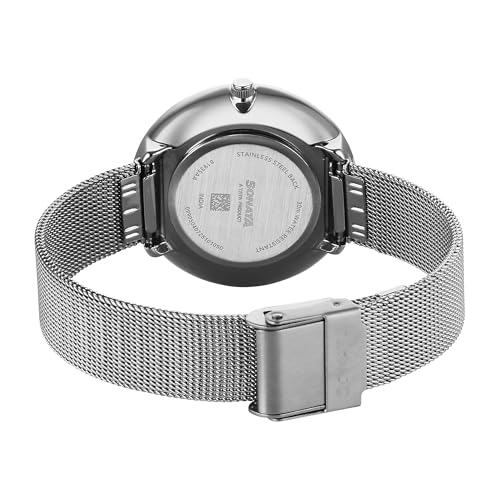 Image of Sonata Modern Edit 3 Quartz Blue Round Dial Women's Watch - 8193SM01