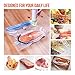Sous Vide bags 15 Reusable food vacuum seal bags BPA Free Ziplock for Anova and Joule Cookers,1 Hand Pump, 3 Sealing Clips and 3 Sous Vide Clips, Apply for Sous vide cooking &Food Storage/Freezer