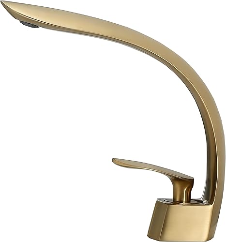 Latón cepillado oro grifo caliente y fría cara lavabo grifo de agua Contratado bathrooma inodoro Un solo oro grifo pvd vacío Galjanoplastia Peso