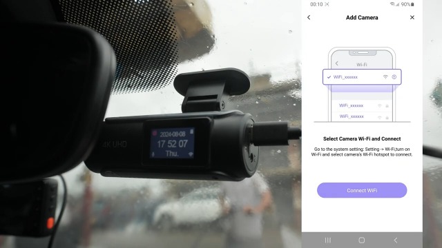WOLFANG Cámara de Coche Delantera y Trasera 4K UHD, Dashcam de Doble Lente para Coches de 170º Gran Angular Monitor de Aparcamiento 24H con Grabación en Bucle y Sensor G 8