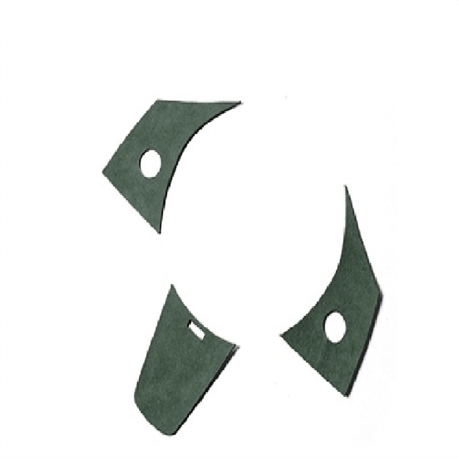 Qibbei Green Car Styling For Tesla Model 3 Y Steering Wheel Cover Trim Sticker Center Console Interior Mouldings(Green)