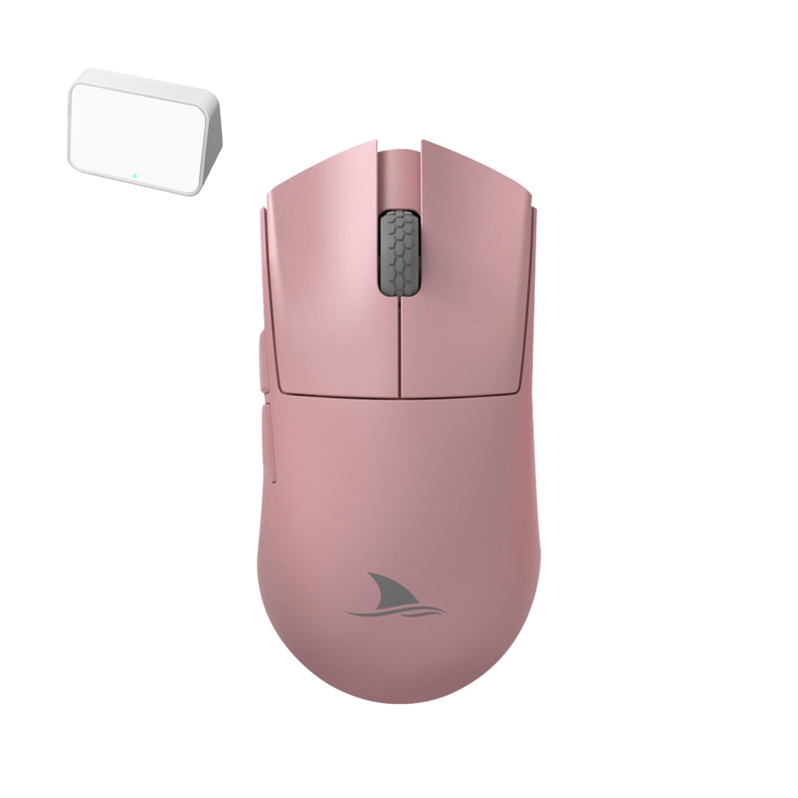 DarmosharkM3s 2KHz Wireless Gaming Mouse,Tri-Mode connectivity(2.4GHz,Bluetooth,Wired),26KDPI Sensor,Lightweight 54g,5 programmable Buttons,Computer Mouse for Laptop,PC,Windows,Linux,Mac(Pink)