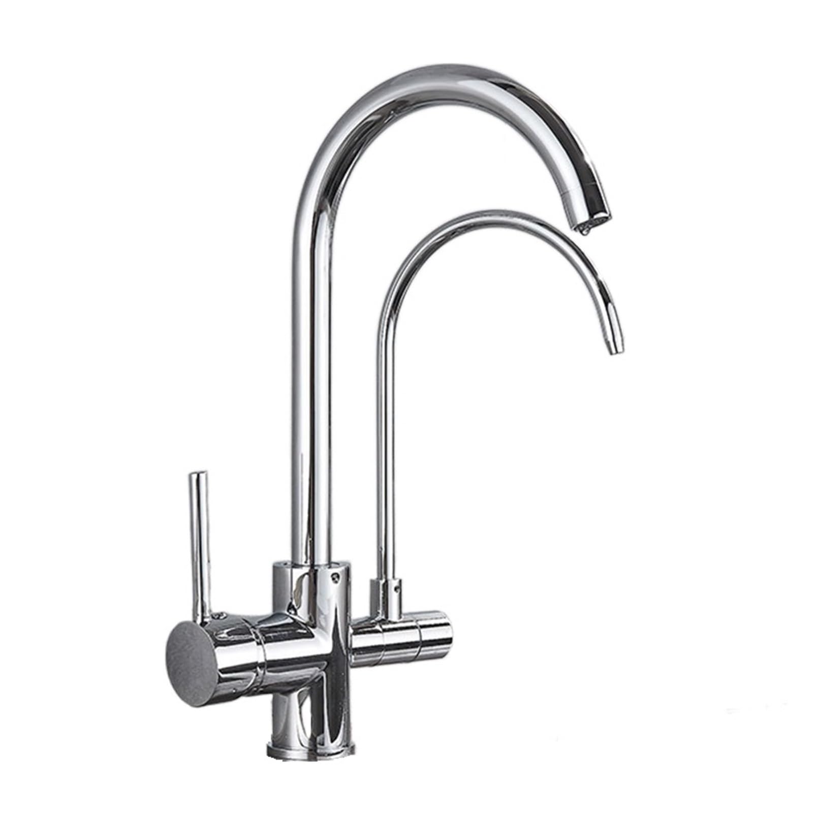 BHFPFZA Purified Water Faucet Filter Tap - Pull-Out Design for Hot & Cold Mixer Sink Easy Installat Ch h - Ideal for Kitchen Drinking Water