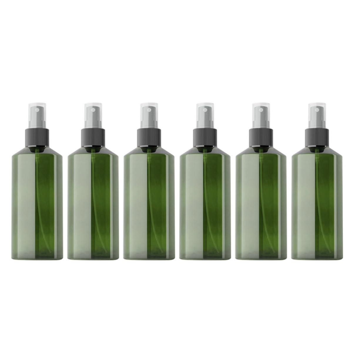 TIDTALEO Set 6 Flaconi Spray Vuoti da 200ml in Pet e Pp, Riutilizzabili e Salvaspazio, per Uso Esterno e Viaggi Colore Casuale