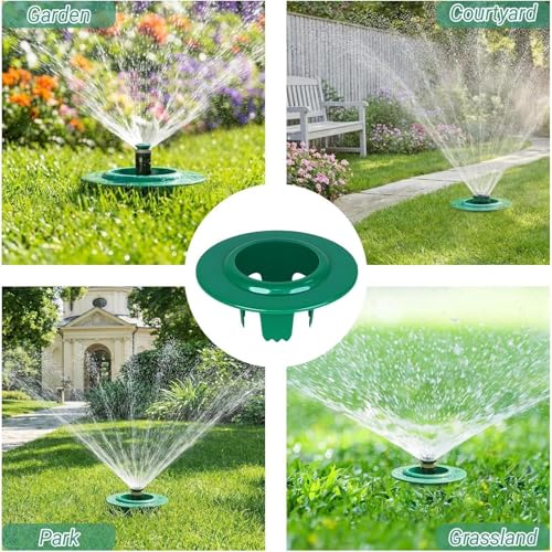 Protección para aspersores de jardín contra barro y daños 6