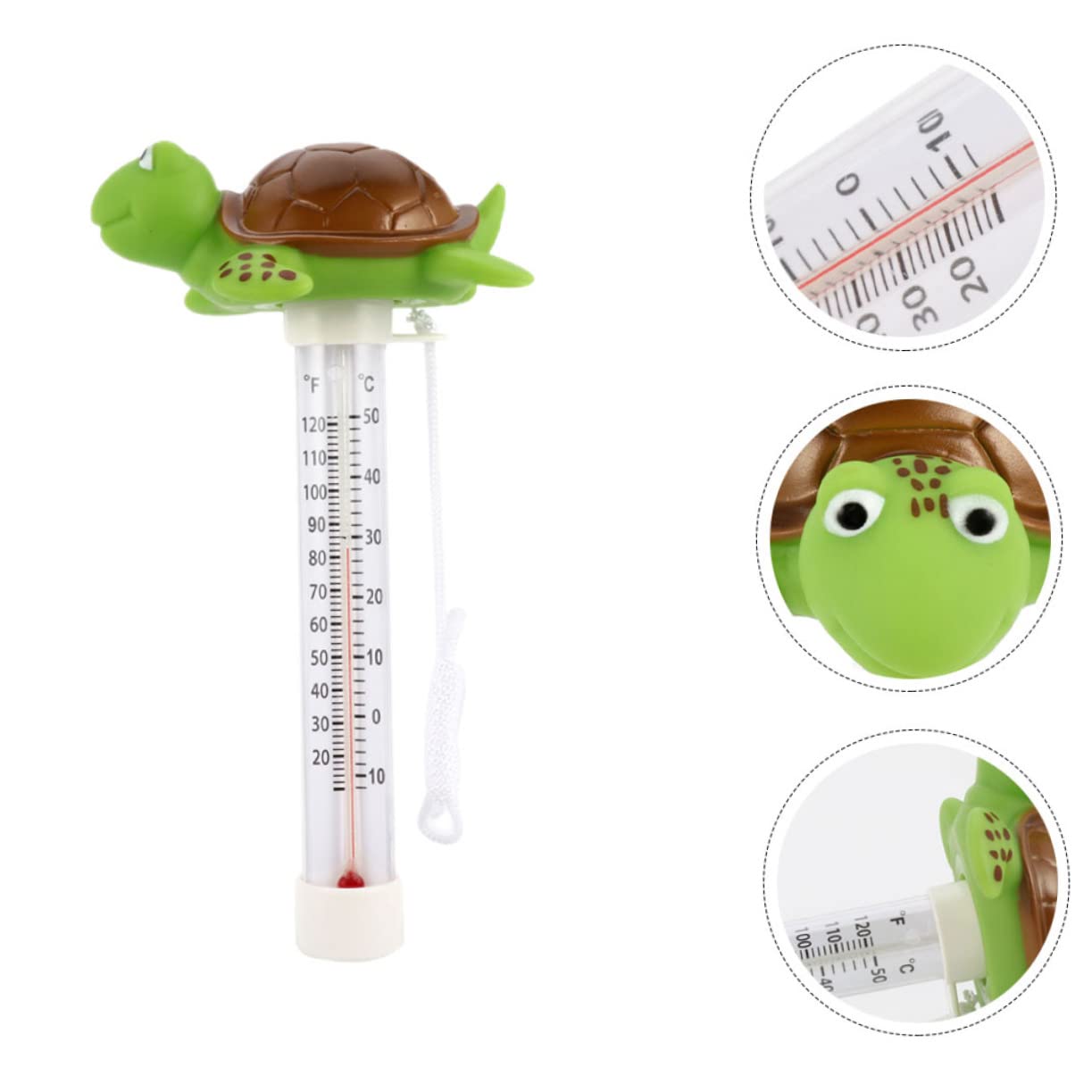 Toddmomy 5 Pezzi Termometro Galleggiante per Termometro per Piscina Facile con Display Celsius e Fahrenheit Design per Resistente e Galleggiante
