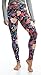 Lush Moda Extra Soft Leggings with Designs- Variety of Prints - 823YF, One Size fits Most (XS - XL), Folk Flower Yoga Waist