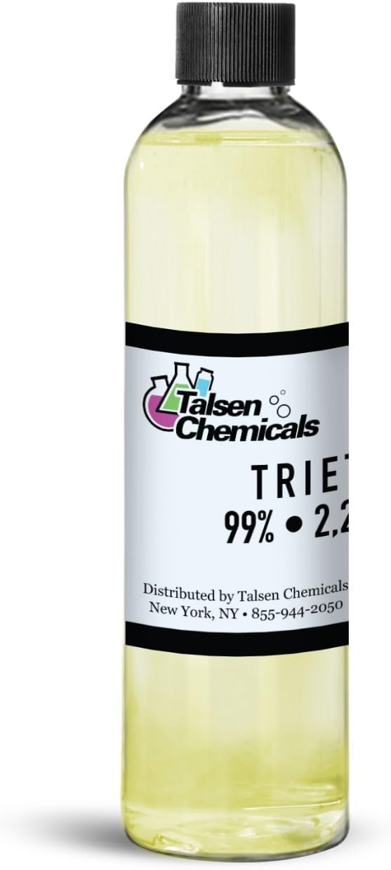 Triethanolamine (Tea) for Cosmetics 250 mL 99% pH Balancer, Surfactants DIY Skincare and Cosmetic Products by Talsen Chemicals