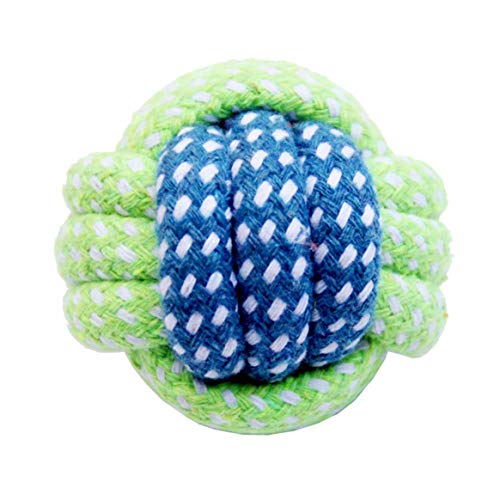 Brinquedo de corda de algodão para animais de estimação, molares para cães, dentes limpos e colorido