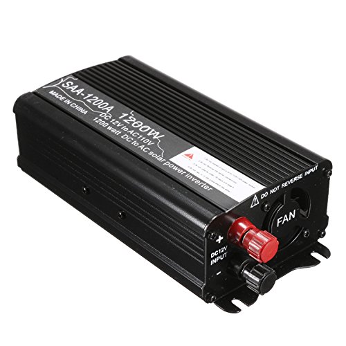 1200W 12V Dc Bis 110V Ac Solar Stromwandler Modifizierter Sinus Konverter - Silber