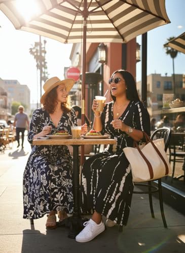 Image of Yajedo Womens Casual Summer Maxi Dress Plus Size Sexy Wrap V Neck 3 /4 Sleeve Sundress with Pockets