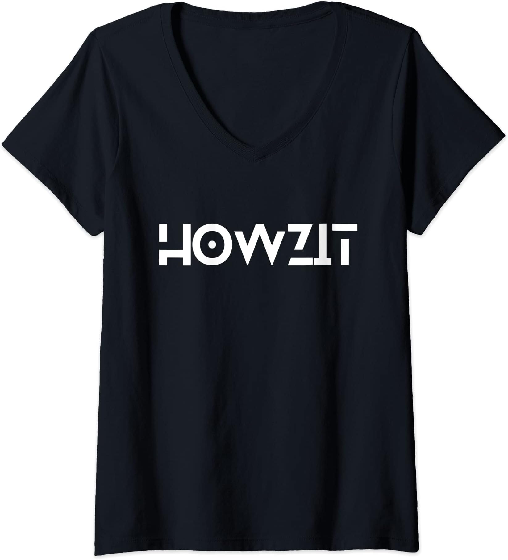 HuesoffunWomens Howzit, South African, South Africa V-Neck T-Shirt
