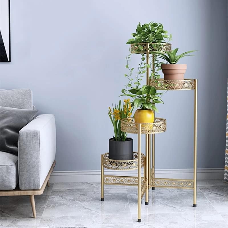Plant Stand Iron Flower Pot Holder Shelves Rack Storage Organizer display Indoor Garden Balcony image 4