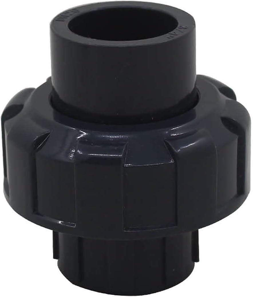 Pvc socket weld union 20 25 32 40 50 63 75 90 110mm pvc slip fitting adapter union pvc schedule pipe union with o ring (Inner Diameter 50mm)