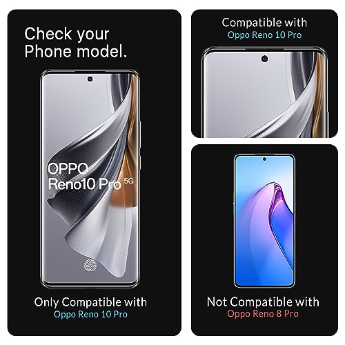 Image of ArmourPro Military Grade UV Tempered Glass Screen Protector Compatible for Oppo Reno 10 Pro , Reno 10 Pro Plus and Reno 10 with Edge to Edge Coverage, Cable Protector and Easy Installation kit (6.7 Inch)