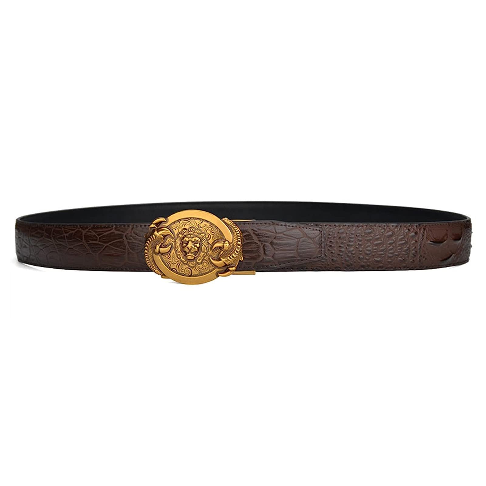 Amazon.com: YOPADO Ratchet Embossed Belt with Lion Head  display picture 1