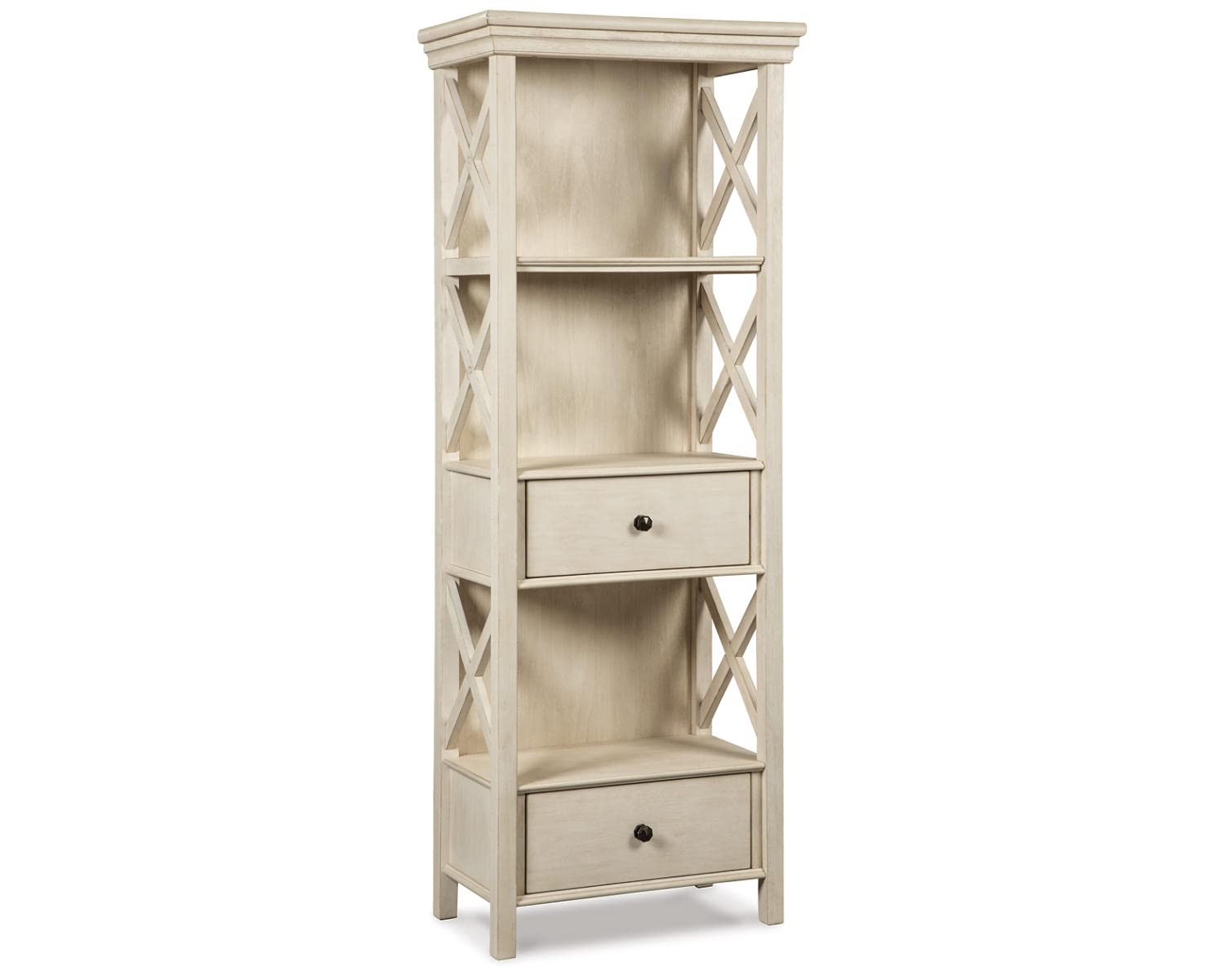 Signature Design by Ashley Bolanburg Cottage Chic Display Cabinet or Bookcase