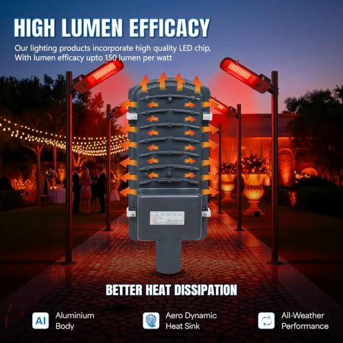 Image of Forus 30W Red Street Light Outdoor LED IP66 Waterproof Decorative Focus Lamp for Road Garden Events Security Terrace Landscape Pathway Building Festival Stage Party Celebration Lighting - 1 Pc