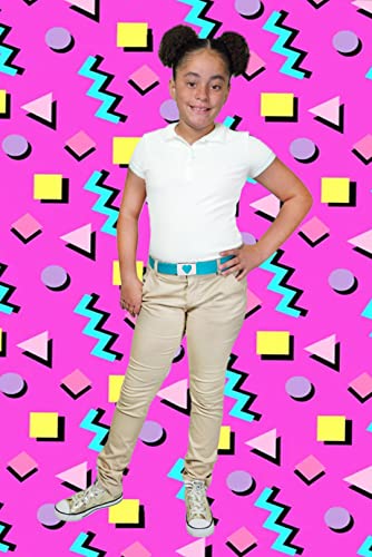 Build A Belt Girl's 1.25" Wide Heart Silver Flip Top Belt Buckle with Canvas Web Belt4