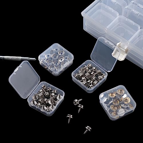 Image of Douorgan Small Bead Storage Containers 28 Pieces Plastic Storage Organizers Portable Art Storage Case Transparent Boxes Jewelry Beads Storage Box(1 Pack)