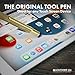 MONTEVERDE USA 9-in-1 Tool Ballpoint Pen in Brass – Hand-Machined Multifunctional Pen with Stylus, Screwdrivers, Level, and Ruler – Exclusive Collection, Ideal Gift for Engineers