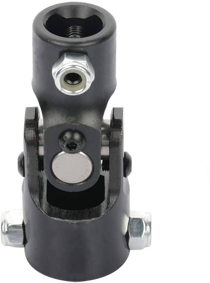 ECCPP Black Single Steering Joints 1" DD to 3/4" DD Round Universal U-Joint Shaft 96mm