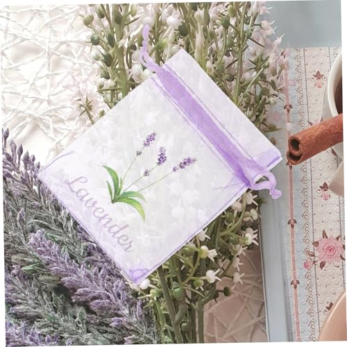 SOLUSTRE 20 unidades bolsas de saquito con cordón violetas miniatura 5
