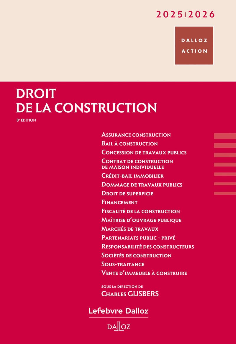Droit de la construction 2026/2027 8e éd.