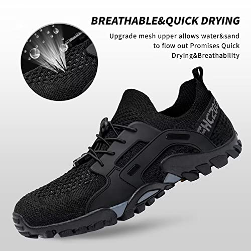 Image of SOBASO Water Shoes Women Men Quick Drying Swim Beach Aqua Shoes for Water Sport Diving Hiking Sailing Travel