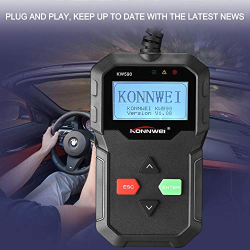 Loijon KONNWEI KW590 OBDII OBD Scanner Leitor de Código de Scanner de Diagnóstico Do Carro Leitor de