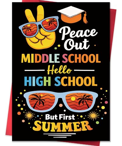 Smithtuy 8th Grade Graduation Gifts Card for Boys Girls,Funny 2026 Middle School...