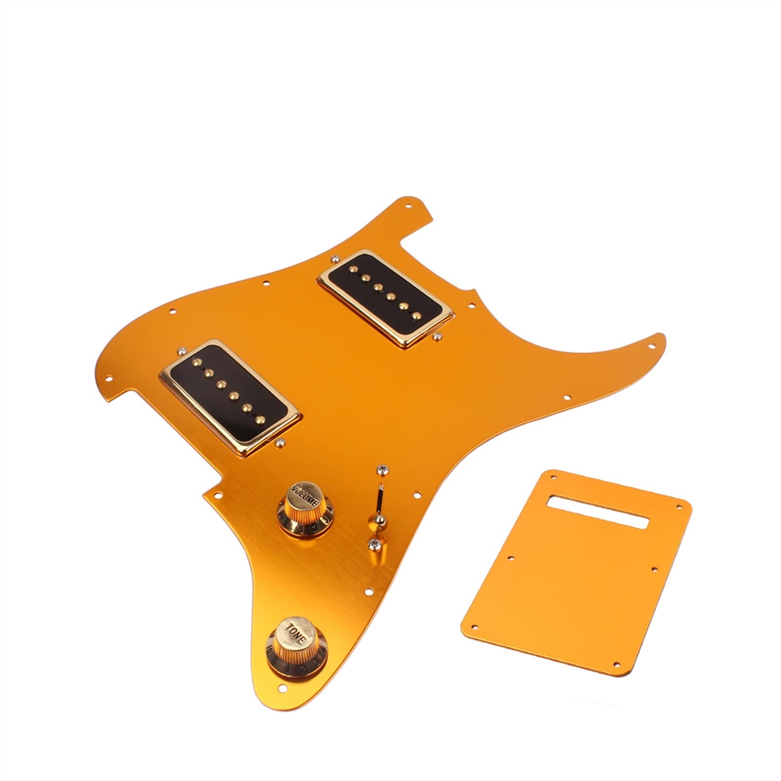 1 Set Gold Electric Guitar Pick Guard HH Mit Single Scree Alnico V Pickup Pickguard Pickups