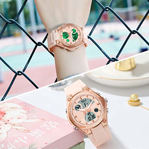 Rorios Women's Watch Digital Waterproof Watches Quartz Sports Watch With Alarm Timer Multifunction Wrist Watches For Girls Ladies #TOP5
