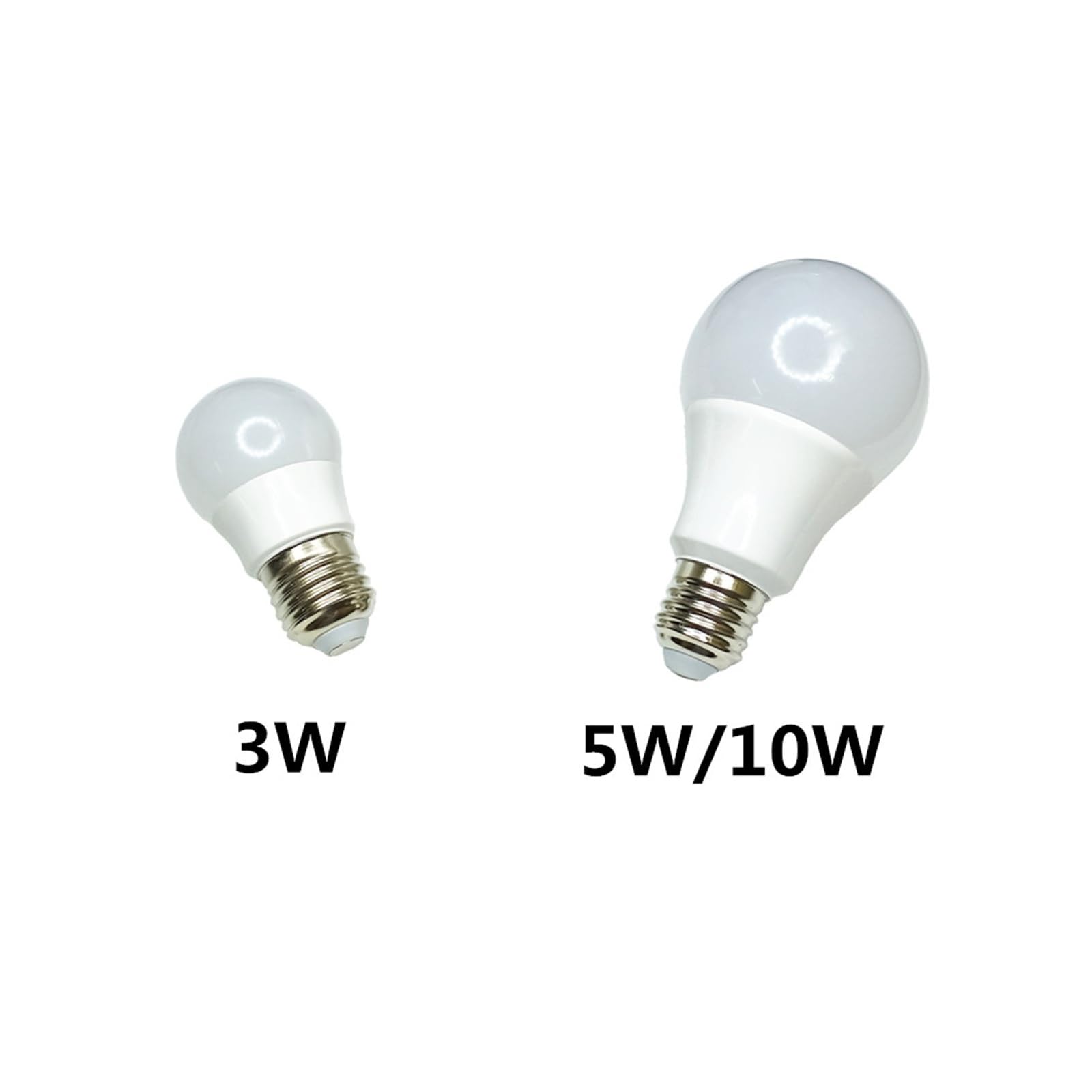 E27 DC 5V/6V/3.8V Low Voltage LED Bulb – 3W, USB Powered, 7 Color Options, Dimmable (Warm White Shown)