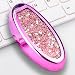 Key Fob Cover with Glitter Liquid Quicksand,Flowing Bling Sparkle Key Fob Case Fit 3/4/5 Buttons Keyless Entry of Nissan Altima Maxima Sedan Pathfinder and Infiniti - Rose