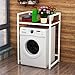Scaffale Di Stoccaggio Indipendente Sopra La Lavatrice | Rack Di Stoccaggio In Metallo Per Bagno Domestico | Lavanderia Balcone Tipo Di Pavimento Organizzazione Multifunzione Rack
