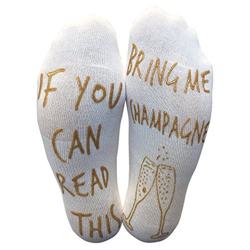 'If You Can Read This Bring Me Champagne' Funny Ankle Socks