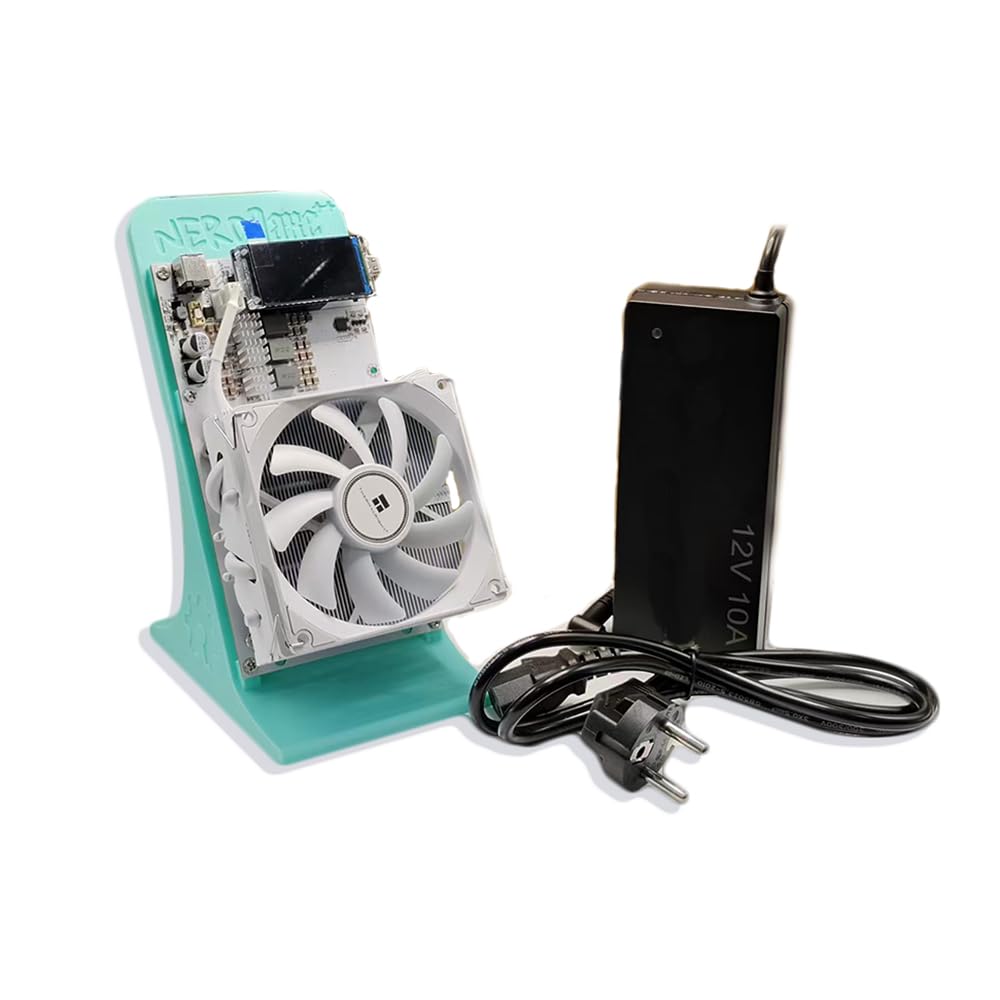 Blockchain Bitcoin Miners NerdQaxe 4.8TH/s 2.4G WiFi ASIC & Crypto Miner -  Solo Miner for BTC mining, BCH, Low Power 65W, with Bitaxe Technology Gamma  Miners Silent Mining Machine for : Amazon.co.uk: