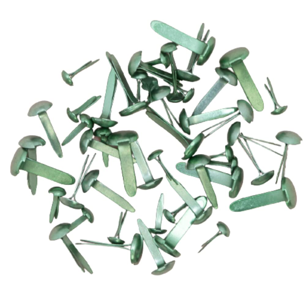 Craftelier - Set of 50 Brads or Binders in Three Different Sizes | Ideal for Embellishing Labels or Decorating Card Making, Scrapbooking and Other