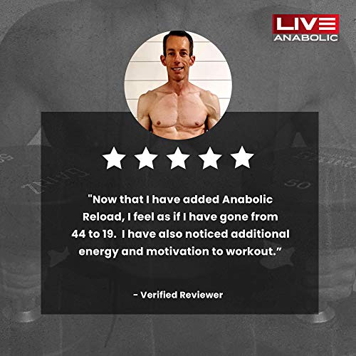 LiveAnabolic: Anabolic Reload - Vitamin D Source - 60 Capsules, 30-Day Supply - Supports Lean Muscle and Energy Levels - T-Level Support - Natural Ingredients, Zero Stimulants