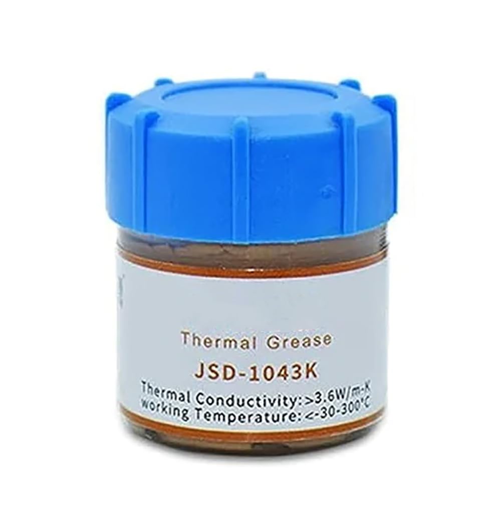 Golden Thermal Grease for CPU, GPU, Chipset, and LED, High-Performance Silicone CPU Cooling Thermal Paste (JSD-1043K)