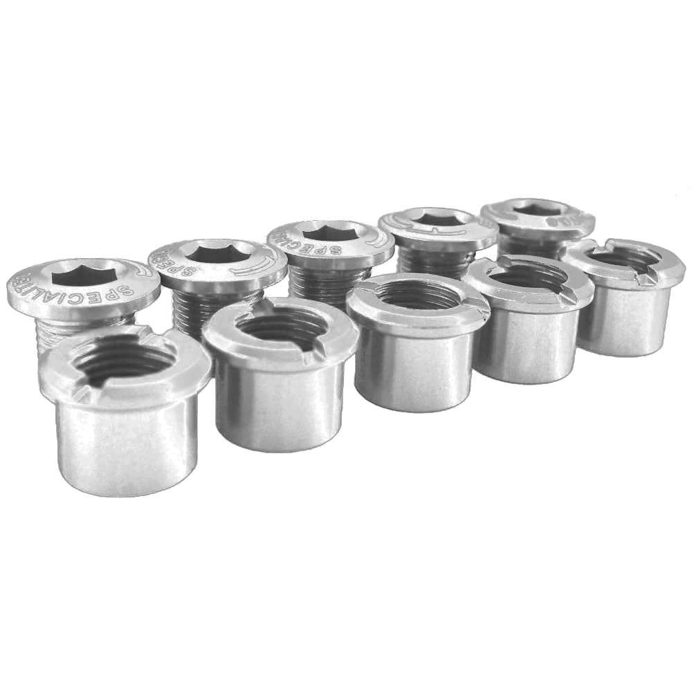 TA Double Alloy Chainring Bolts X 5 - Silver