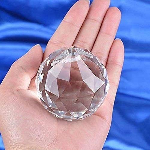 Image of CRYSTA WORLD Raindrop K9 Crystal Modern Chandelier for Living Room /Bedroom /Hall, (Circle, L22 /W5 /H24)