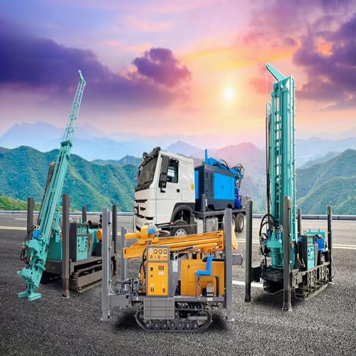 Well Repair & Deepening Rig, Portable Mobile Hydraulic Machine for Existing Borehole Maintenance, Compact Cleaning Driller