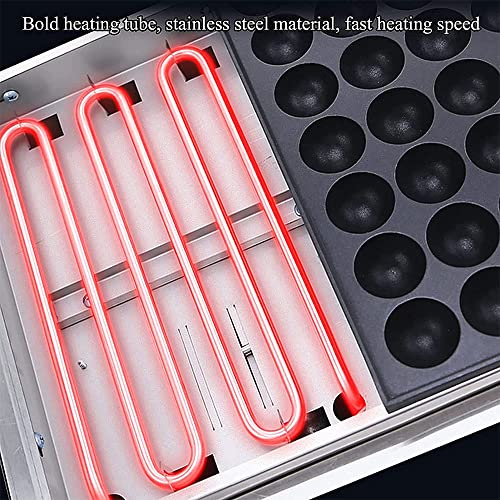 Máquina eléctrica para Takoyaki con doble placa miniatura 3