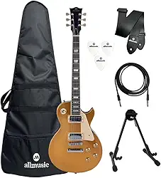 Kit Guitarra Michael Les Paul GM750N GD Capa+Acessórios