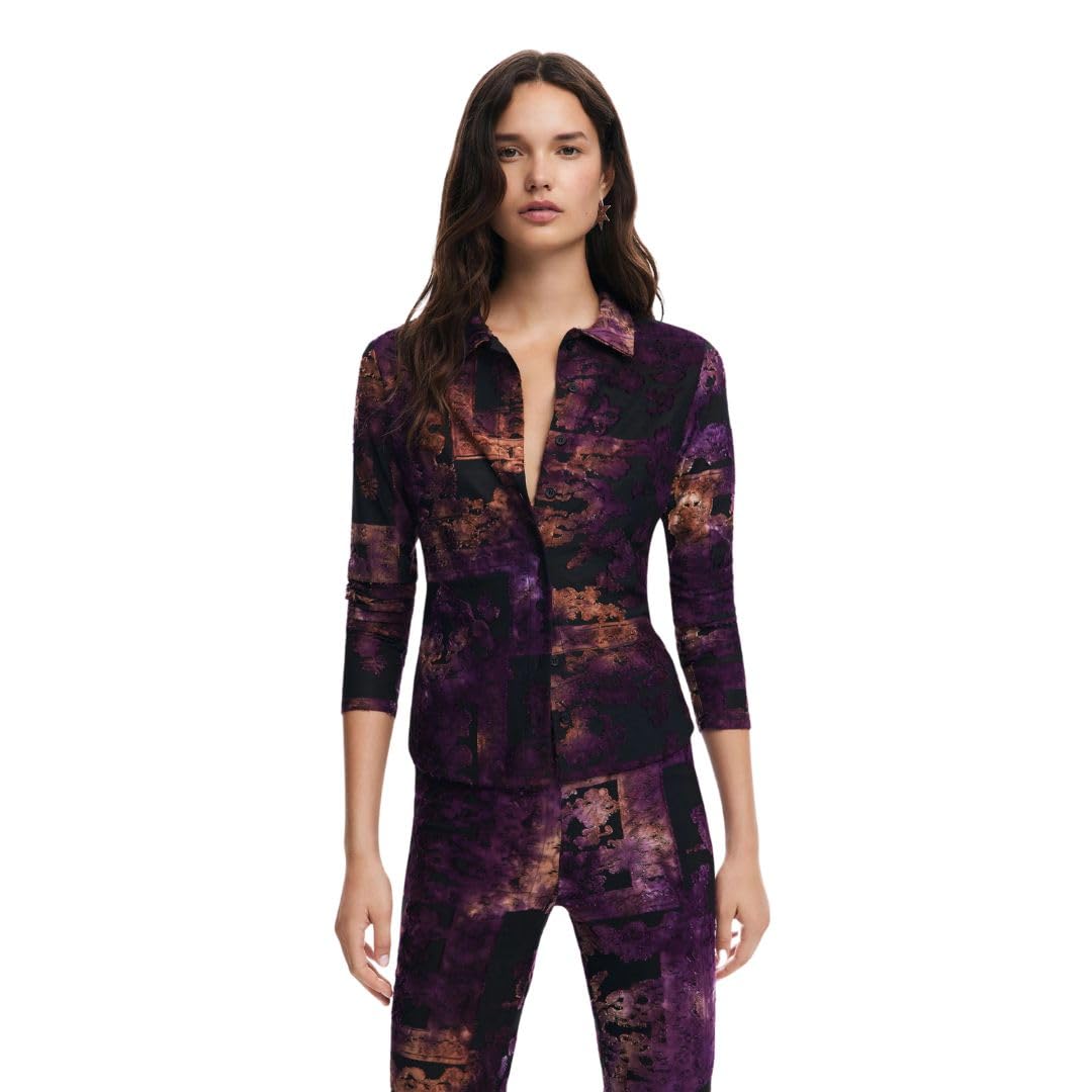 Desigual Women's Black Ts_ Nebula, 2000, L, L