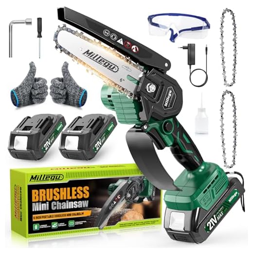 Millegu 6 Inch Mini Electric Chainsaw